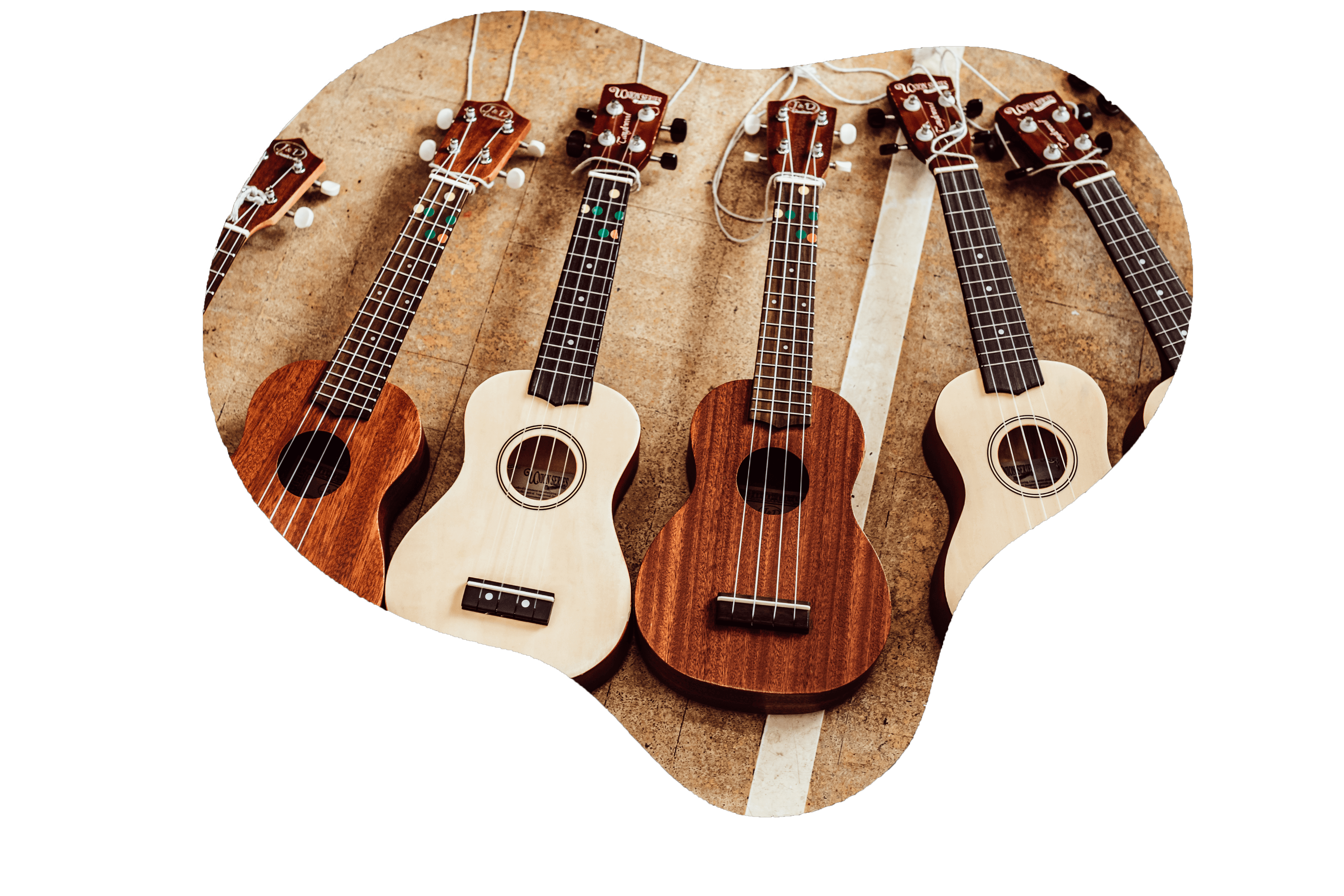 wooden ukuleles